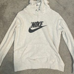 White Nike Graphic Hoodie